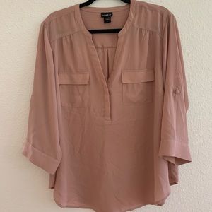 Torrid Blush Georgette Blouse
